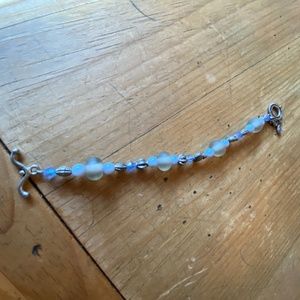Baby blue beaded bracelet